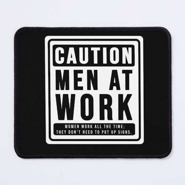 Item preview, Funny construction phrase caution men at work designed and sold by DisenyosDeMike.