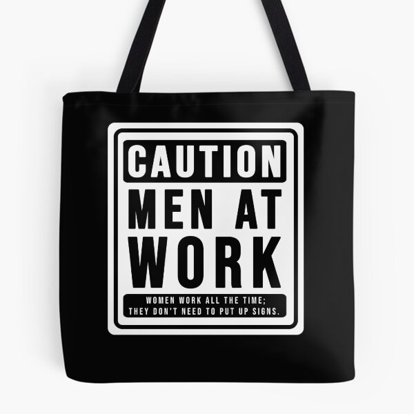 Item preview, Funny construction phrase caution men at work designed and sold by DisenyosDeMike.