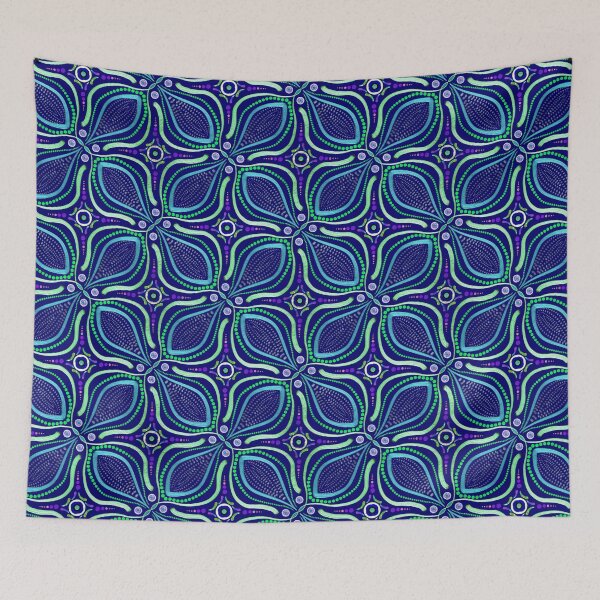Item preview, Blue Green Metallic Abstract designed and sold by Jane Izzy Designs.