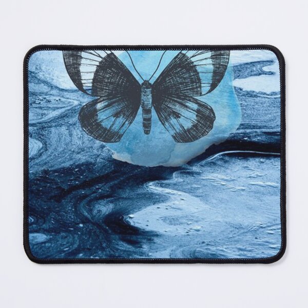 Item preview, Blue butterfly in moonlight nature fantasy designed and sold by garyhoopess.