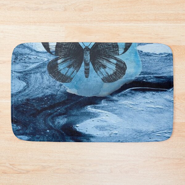 Item preview, Blue butterfly in moonlight nature fantasy designed and sold by garyhoopess.