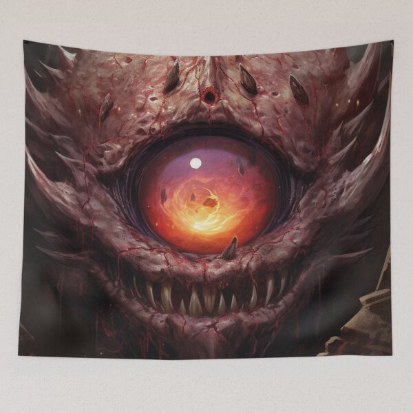 Item preview, À Cyclops monster rpg horror giant eye halloween fantasy Beholder designed and sold by Baba  Yaga's Cards.