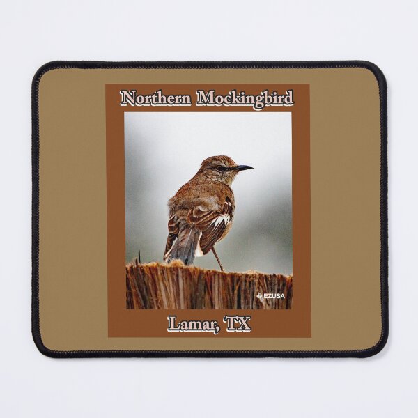 Item preview, For The Bird Lover In You, Northern Mockingbird, Lamar, Texas, The Northern Mockingbird Is The State Bird Of Texas. designed and sold by MoreEZUSA-Here.