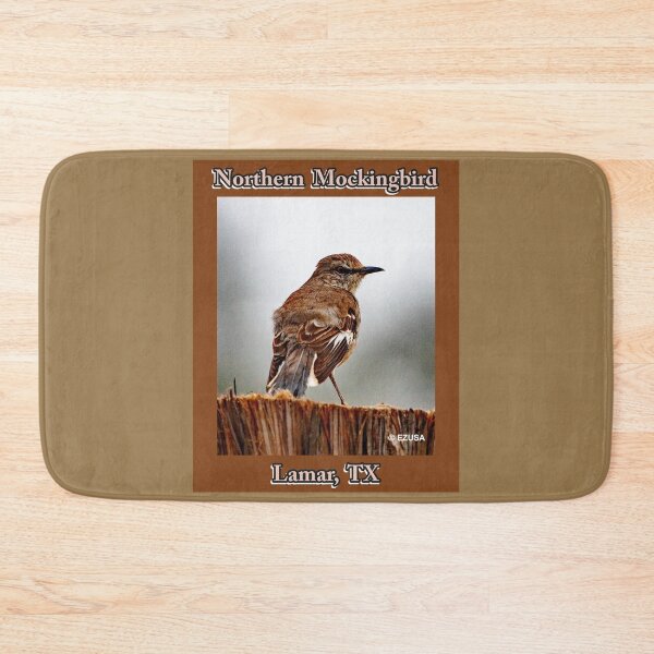 Item preview, For The Bird Lover In You, Northern Mockingbird, Lamar, Texas, The Northern Mockingbird Is The State Bird Of Texas.  designed and sold by MoreEZUSA-Here.