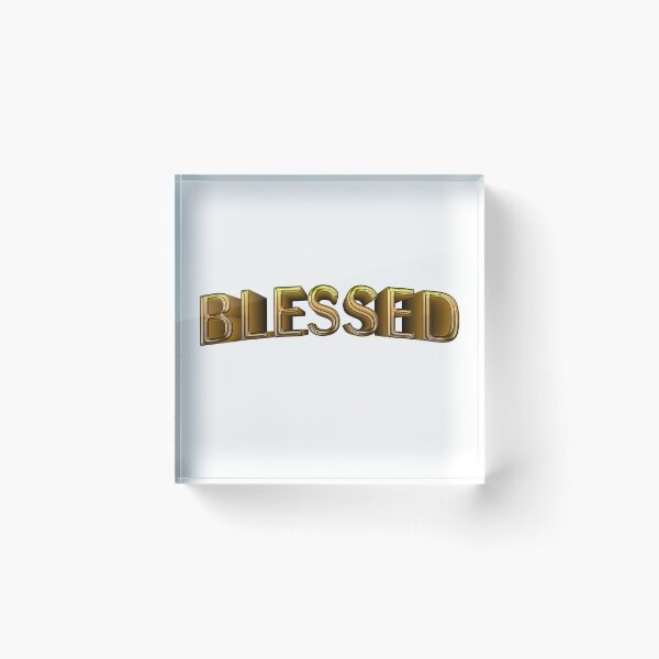 Item preview, Blessed ( vivid 3D letters) designed and sold by FranksArtWorld.