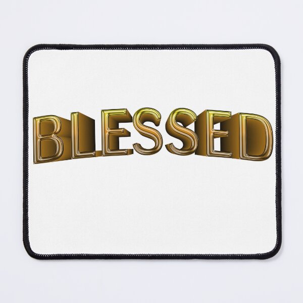 Item preview, Blessed ( vivid 3D letters) designed and sold by FranksArtWorld.