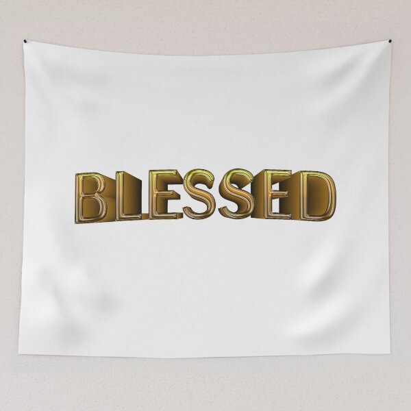 Item preview, Blessed ( vivid 3D letters) designed and sold by FranksArtWorld.