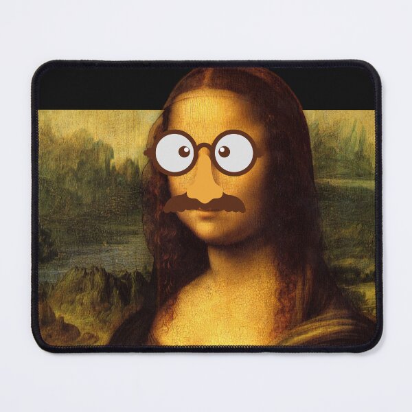 Item preview, Mona Lisa Sacha Baron Cohen Mustache Humorous  designed and sold by Psycho-Crazy.