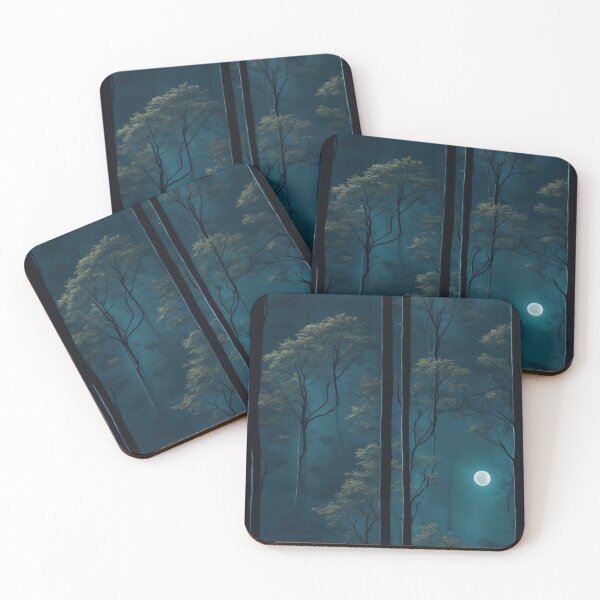 Item preview, Forest scene at night designed and sold by CoolPixels.