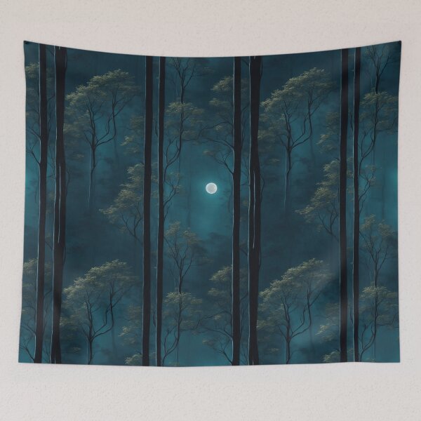 Item preview, Forest scene at night designed and sold by CoolPixels.