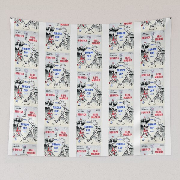 Item preview, Vintage Champions League Final Poster - Real Madrid vs Benfica designed and sold by dal-ieinn.