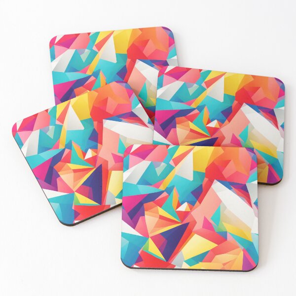 Item preview, Abstract colorful triangles designed and sold by CoolPixels.