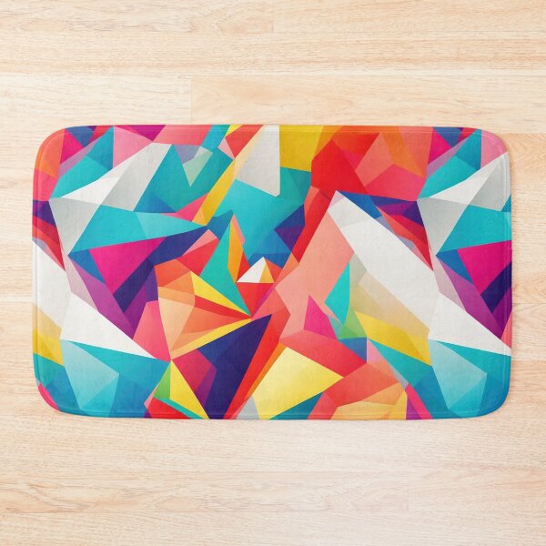 Item preview, Abstract colorful triangles designed and sold by CoolPixels.
