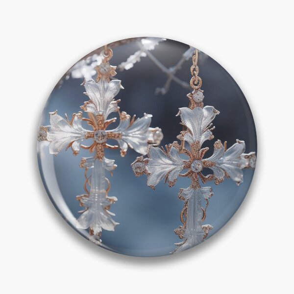 Item preview, Frozen Cross Elegance: Winter's Divine Jewelry designed and sold by DeenaDee.