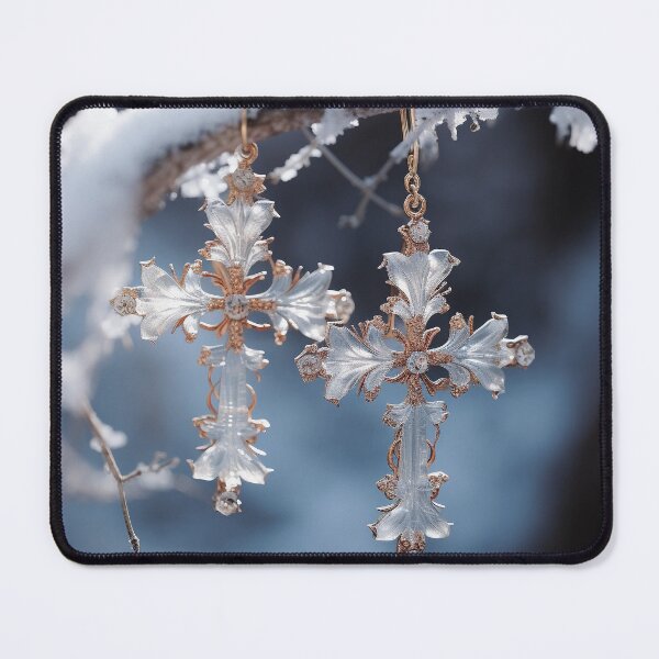 Item preview, Frozen Cross Elegance: Winter's Divine Jewelry designed and sold by DeenaDee.
