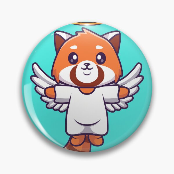 Item preview, Wings of Wonder: Cute Red Panda Angel in Flight designed and sold by hjian8219.