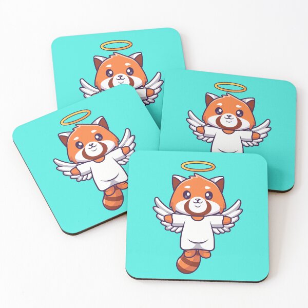 Item preview, Wings of Wonder: Cute Red Panda Angel in Flight designed and sold by hjian8219.