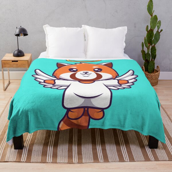 Item preview, Wings of Wonder: Cute Red Panda Angel in Flight designed and sold by hjian8219.