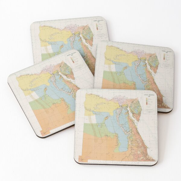 Item preview, Vintage Egypt Geology Map (1928) designed and sold by BravuraMedia.