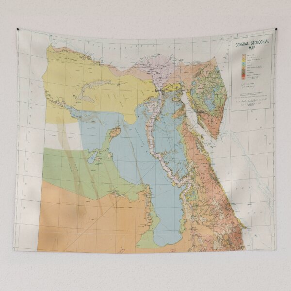 Item preview, Vintage Egypt Geology Map (1928) designed and sold by BravuraMedia.