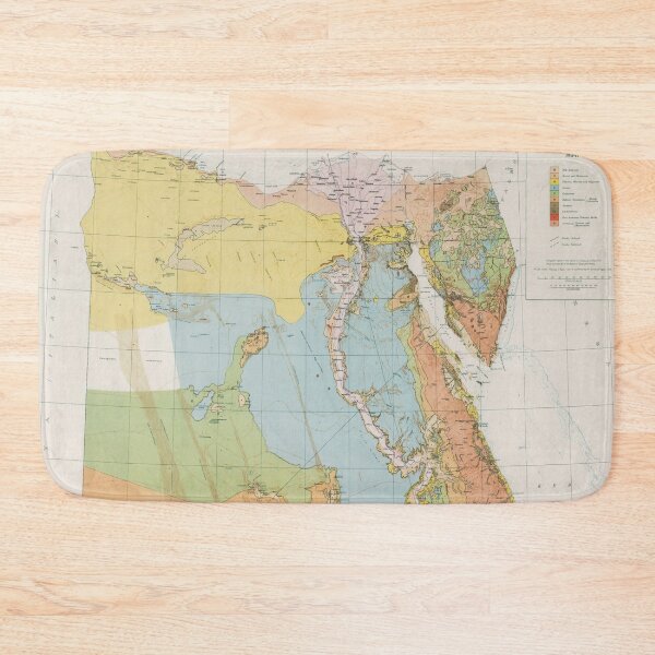 Item preview, Vintage Egypt Geology Map (1928) designed and sold by BravuraMedia.