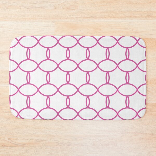 Item preview, Deep Pink Geometric Design On White Background designed and sold by burbankdesigns.
