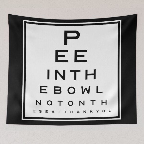 Item preview, Funny p in the bowl bathroom signage designed and sold by DisenyosDeMike.
