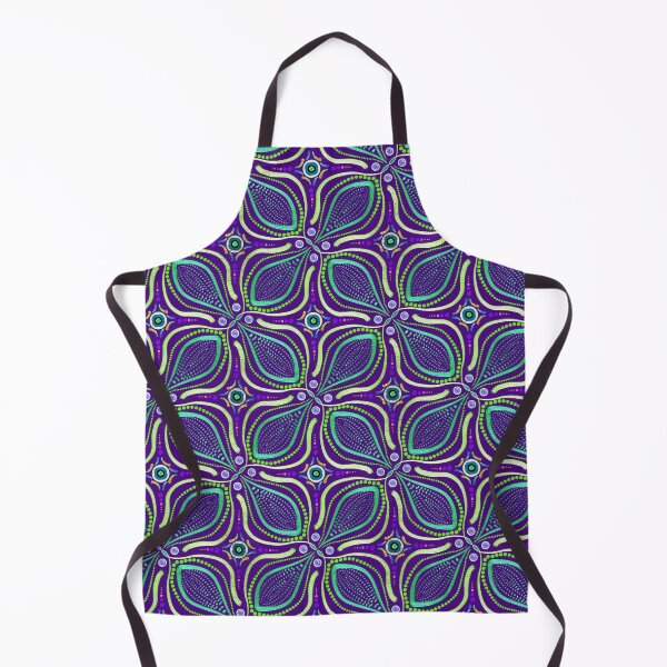 Item preview, Aqua Purple Metallic Abstract designed and sold by Jane Izzy Designs.