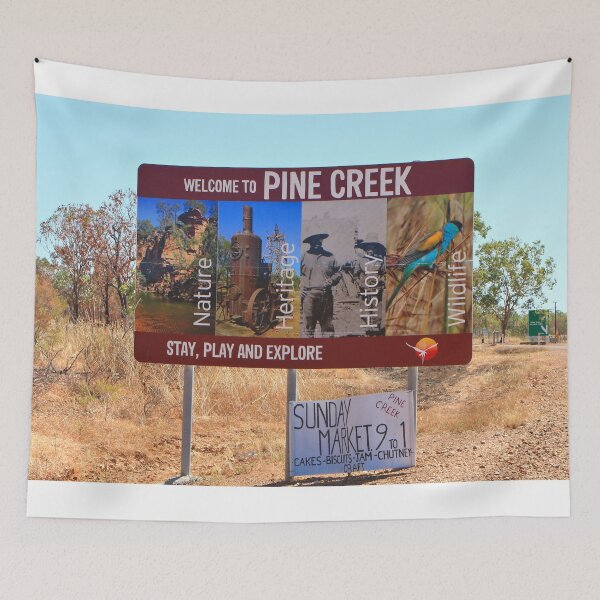 Item preview, Pine Creek welcome sign, Australia designed and sold by FranWest.