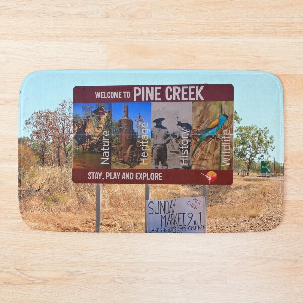 Item preview, Pine Creek welcome sign, Australia designed and sold by FranWest.