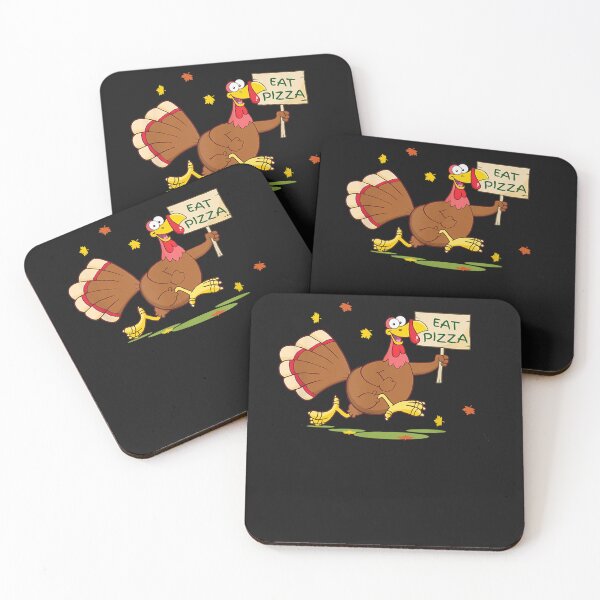 Item preview, Funny Turkey Says EAT PIZZA Animal Rights Thanksgiving designed and sold by William Parker.