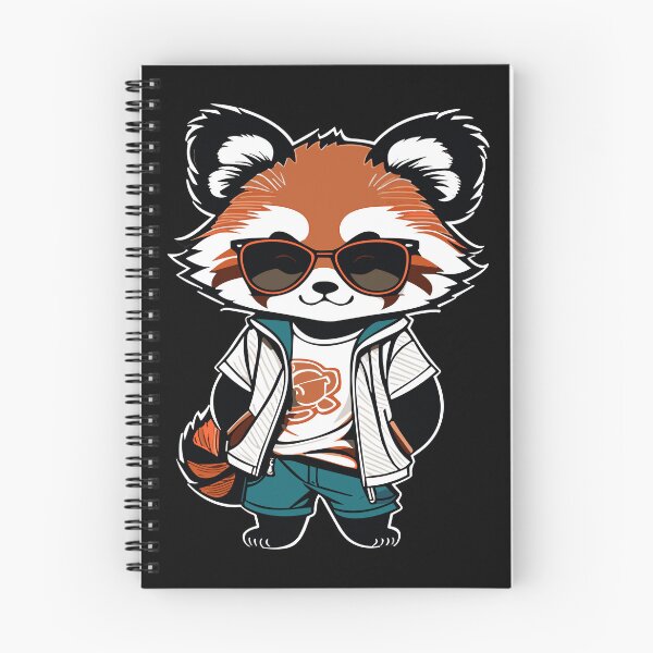 Item preview, Red Panda Cub With Glasses designed and sold by HoruXtore.
