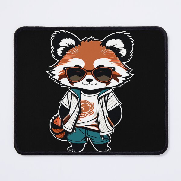 Item preview, Red Panda Cub With Glasses designed and sold by HoruXtore.