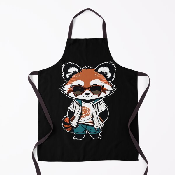 Item preview, Red Panda Cub With Glasses designed and sold by HoruXtore.