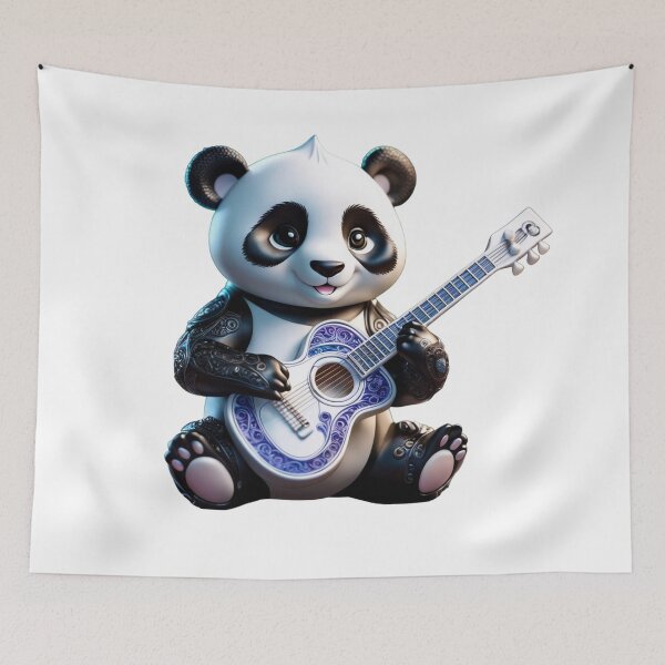 Item preview, Melodic Panda designed and sold by TodoDecoArt.