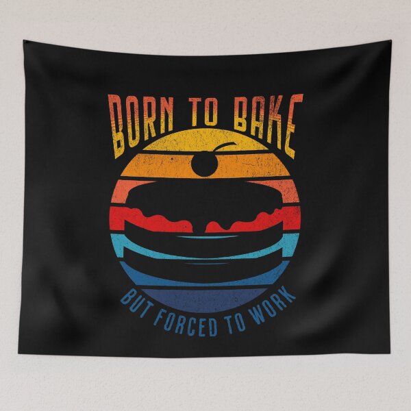 Item preview, Baker Life Love to Bake Born to Bake Forced to Work Funny Cook Gift Baker Christmas designed and sold by ShoniwDesigns.