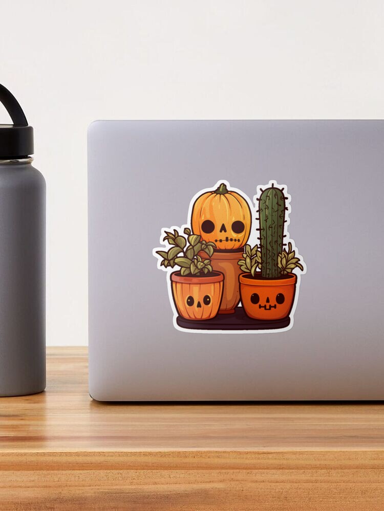 Floral Pumpkin Sticker  Cute Halloween Sticker for Laptops and Water  Bottles – KynYouBelieveIt