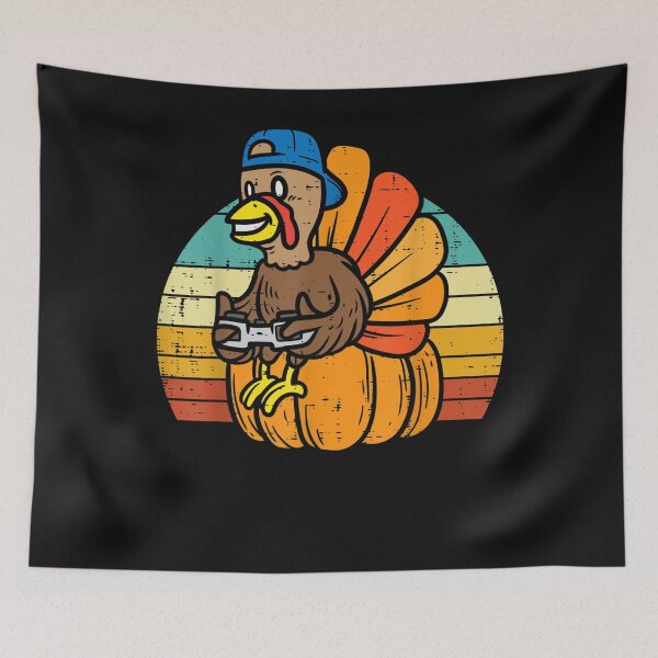Item preview, Gamer Turkey Pumpkin Retro Boys Thanksgiving Video Games Men designed and sold by William Parker.