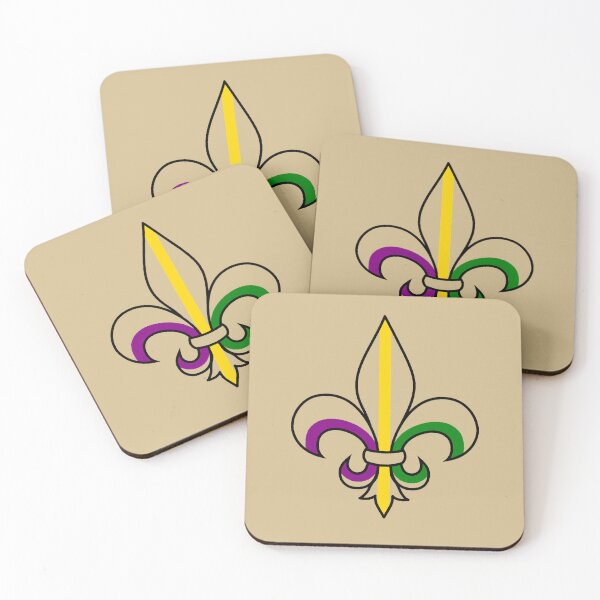 Item preview, Fleur De Lis Nola Mardi Gras Colours designed and sold by SwamplandVamp.