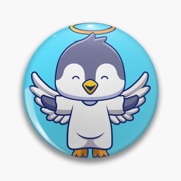 Item preview, Penguin's Heavenly Soar: Cute Angelic Flight designed and sold by hjian8219.