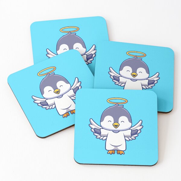Item preview, Penguin's Heavenly Soar: Cute Angelic Flight designed and sold by hjian8219.