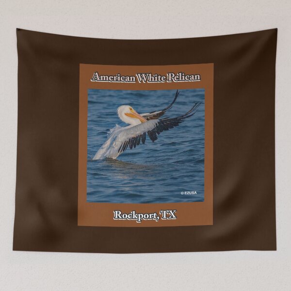 Item preview, For The Bird Lover In You. American White Pelican from Rockport, Texas, Birding Rockport, Visit Rockport designed and sold by MoreEZUSA-Here.