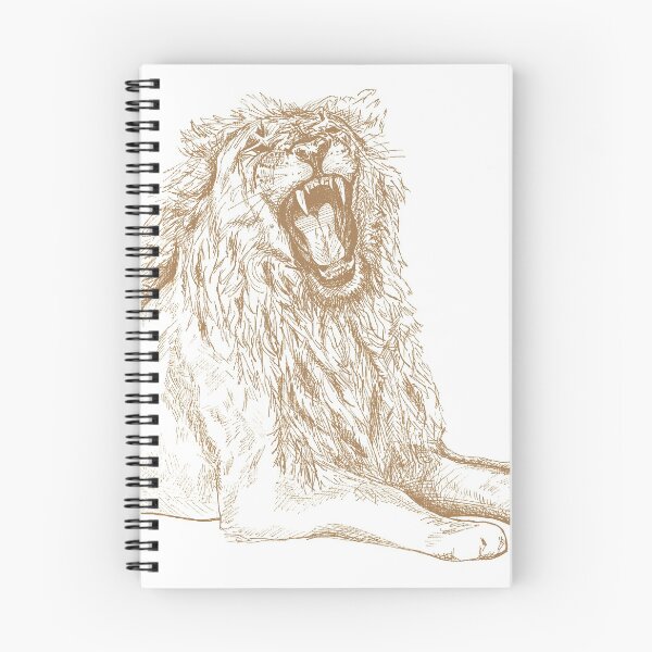 Item preview, Back Off, Please | Roaring Lion Drawing designed and sold by BlueHazeStudio.