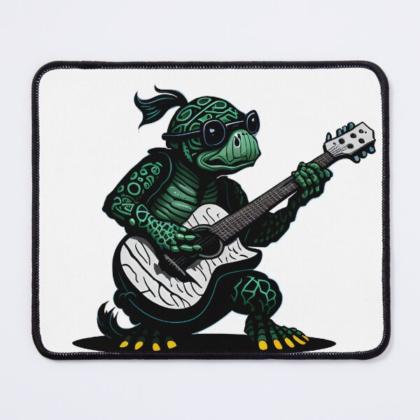 Item preview, Turtle Strumming the Guitar as the Guitarist of the Turtle Band designed and sold by ratchawoot.