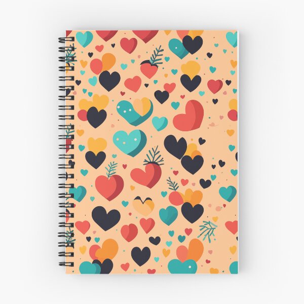 Item preview, Multi-colored Hearts Pattern designed and sold by tinytwist.