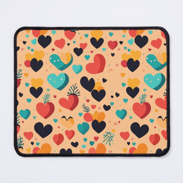 Item preview, Multi-colored Hearts Pattern designed and sold by tinytwist.
