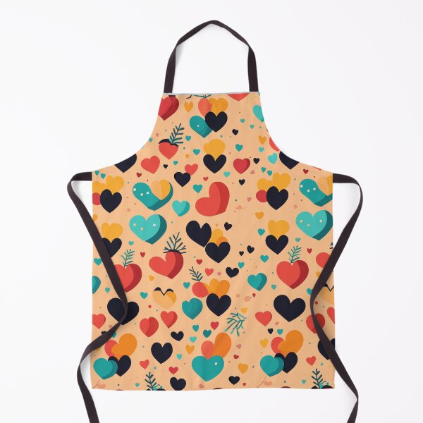Item preview, Multi-colored Hearts Pattern designed and sold by tinytwist.