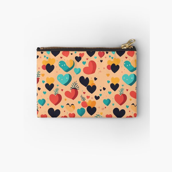 Item preview, Multi-colored Hearts Pattern designed and sold by tinytwist.