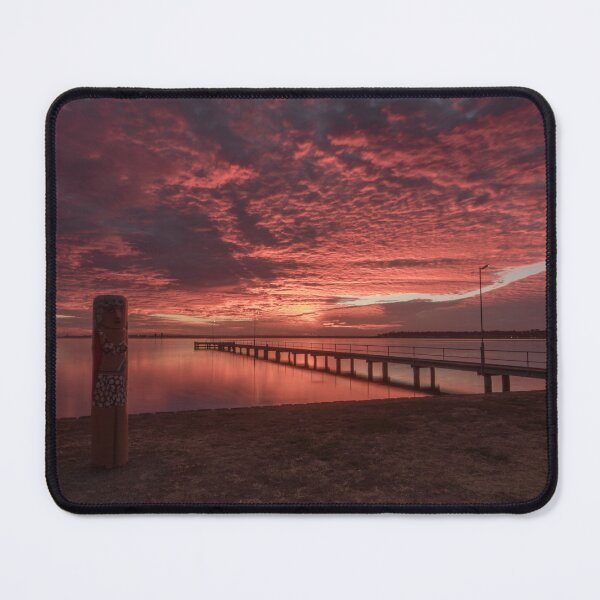 Item preview, Ripple side pier at sunrise designed and sold by ketut suwitra.