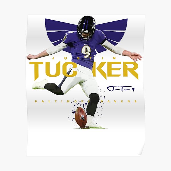 Justin Tucker Football Paper Poster Ravens - Justin Tucker - Pin